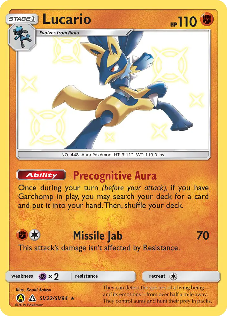 Lucario – Destinées Occultes Coffre Étincelant SV22