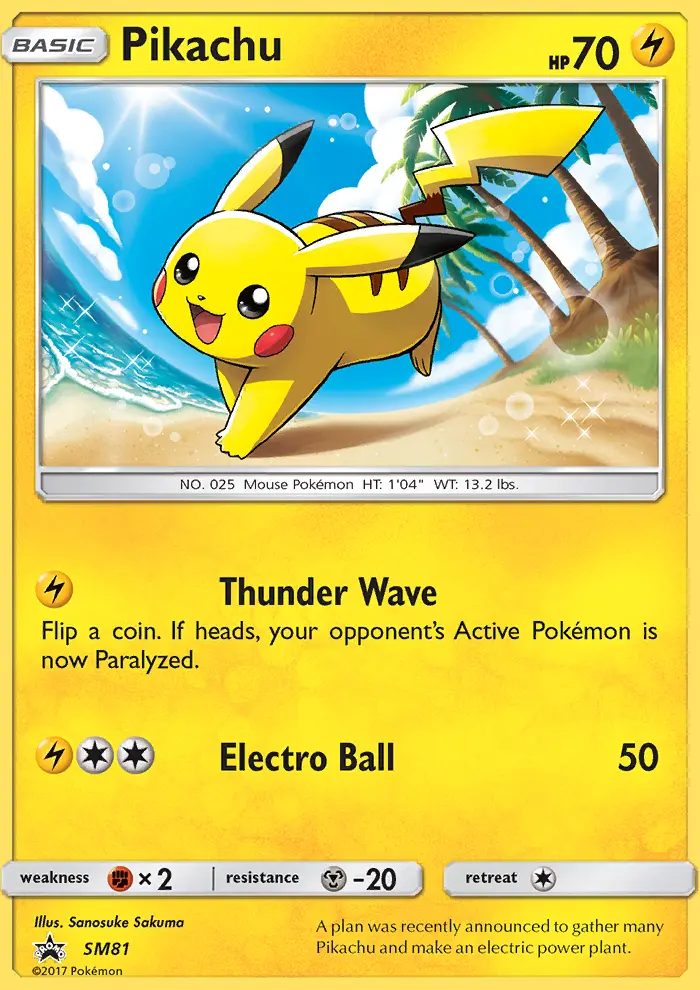 Pikachu – Promo SM SM81