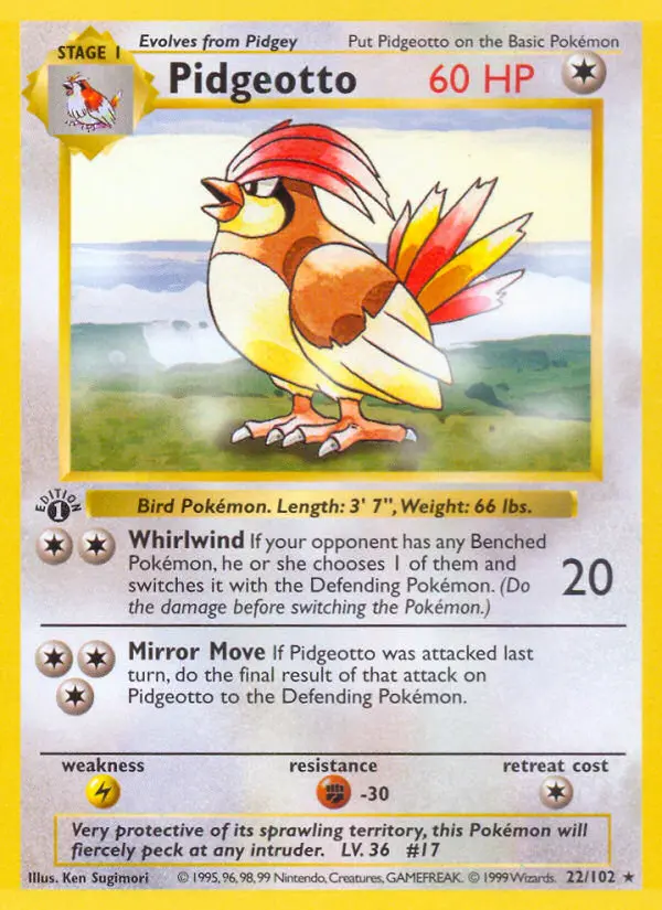 Pidgeotto – Set Base 22