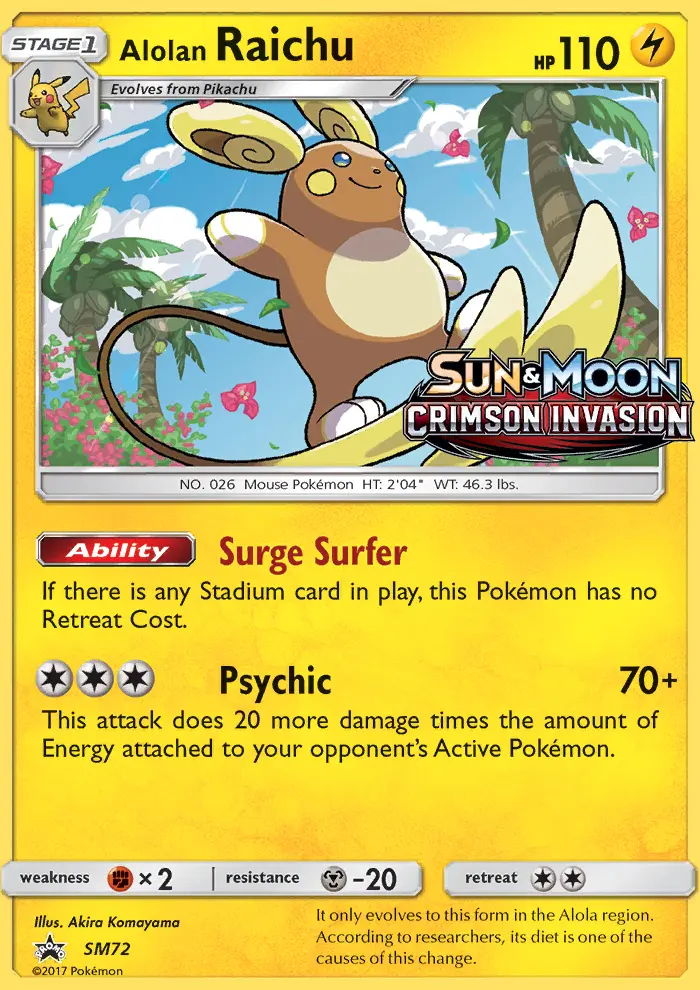 Raichu di Alola – SL Promo SM72
