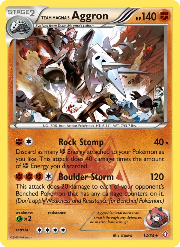 Aggron da Equipe Magma – Crise Dupla 14