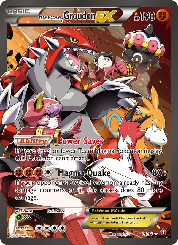 Groudon-EX da Equipe Magma – Crise Dupla 15