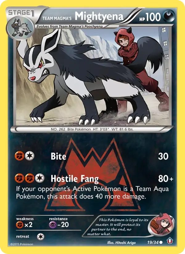 Mightyena da Equipe Magma – Crise Dupla 19