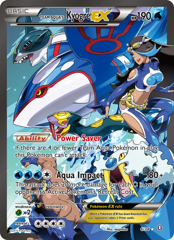 Kyogre-EX da Equipe Aqua – Crise Dupla 6