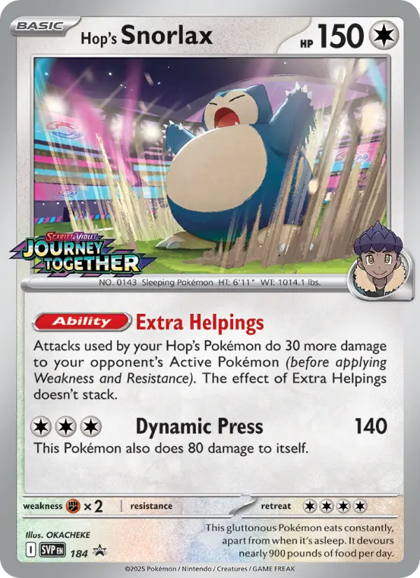 Snorlax do Lupo – SVP Black Star Promos 184