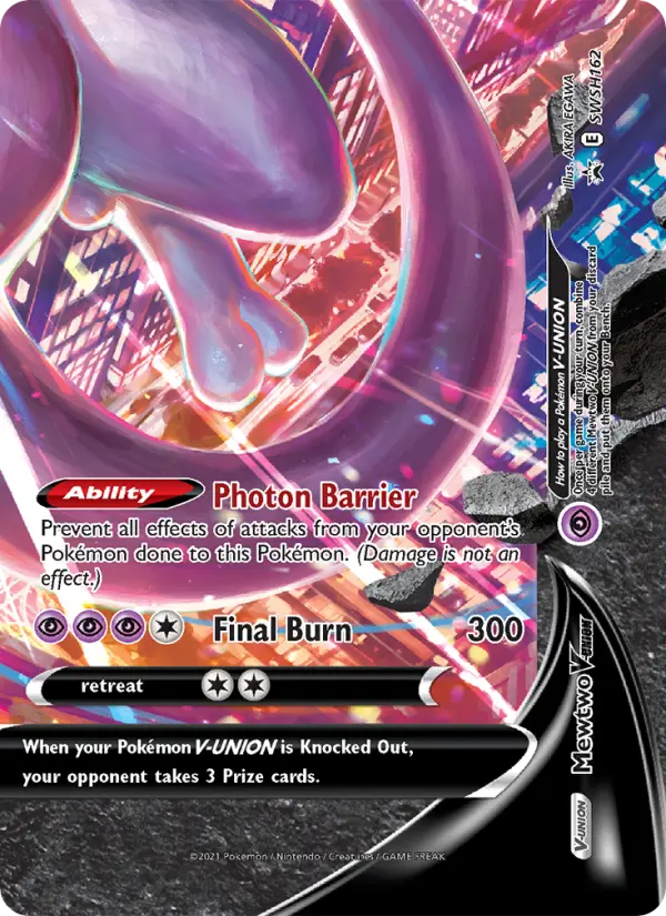 Mewtwo V-UNIÃO – ESES Promos SWSH162
