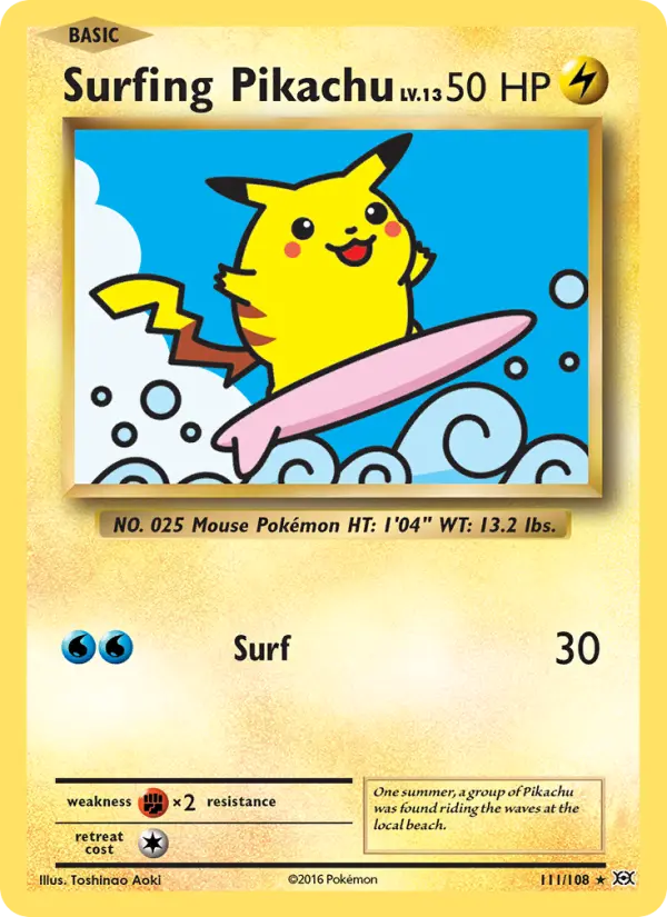 Pikachu Surfista – Evoluções 111