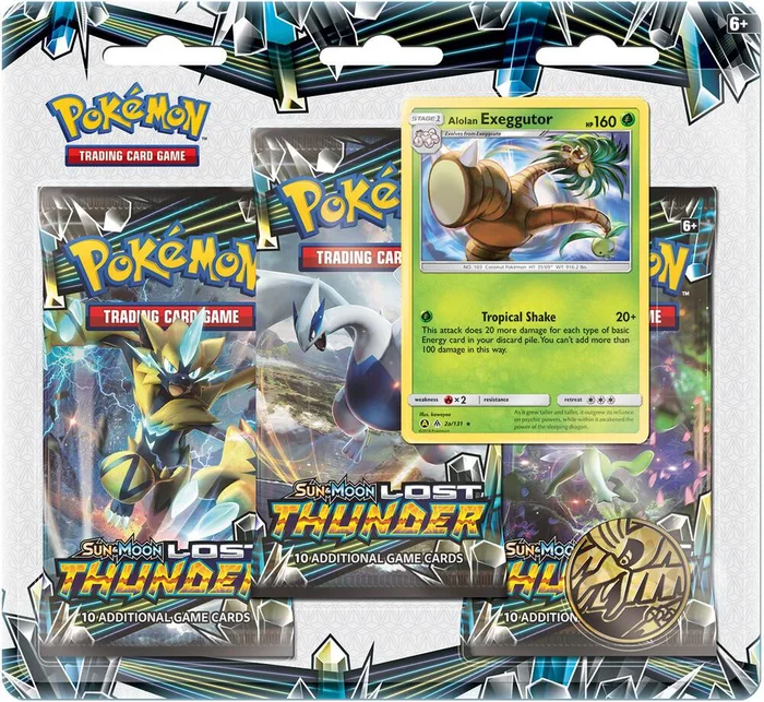 Lost Thunder: Alolan Exeggutor 3-Pack Blister