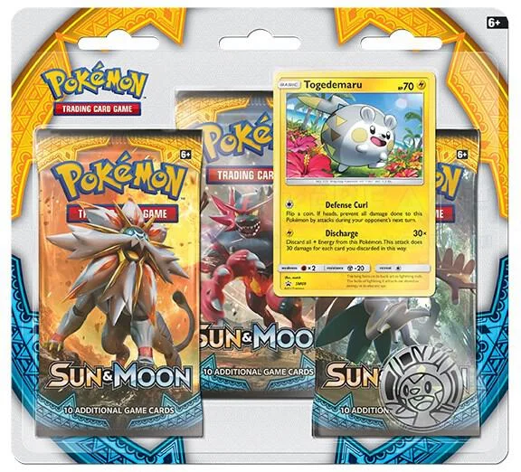 Sun & Moon: Togedemaru 3-Pack Blister