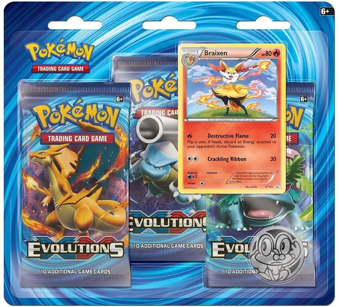 Evolutions: Braixen 3-Pack Blister