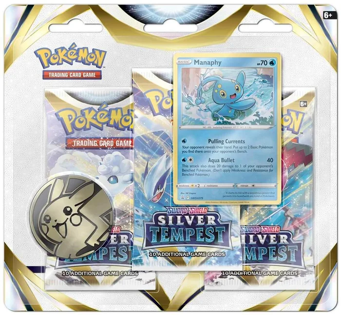 Silver Tempest: Manaphy 3-Pack Blister