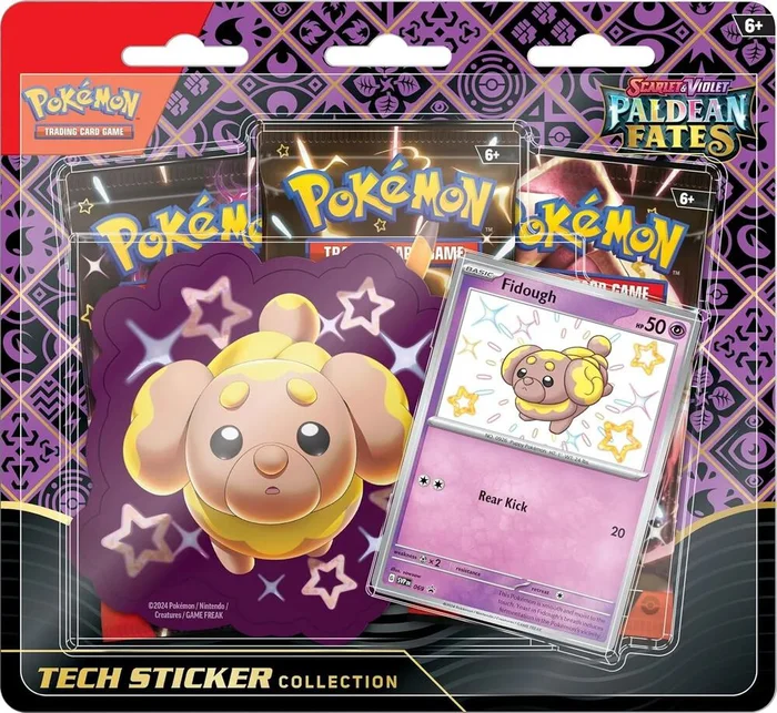 Paldean Fates: Fidough Tech Sticker Collection