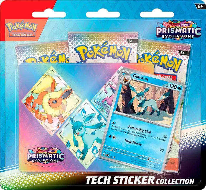 Prismatic Evolutions: Glaceon Tech Sticker Collection
