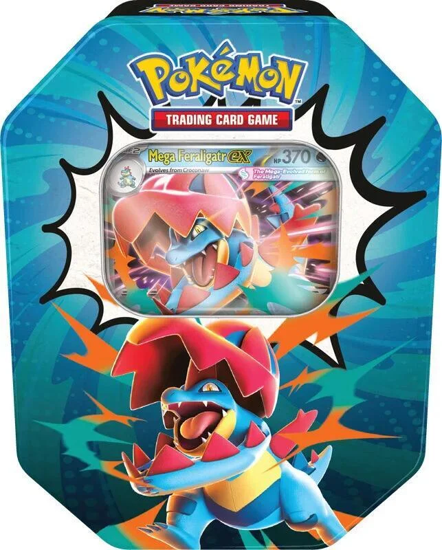 Ascended Heroes Tins: Mega Feraligatr ex Tin
