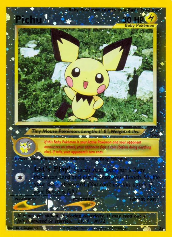 Pichu – Wizards Black Star Promos 35