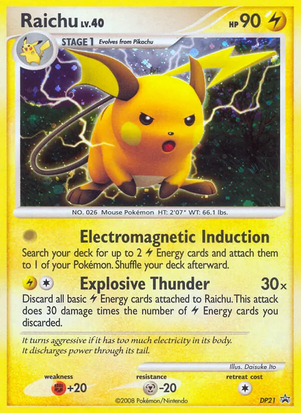 Raichu – DP Black Star Promos DP21