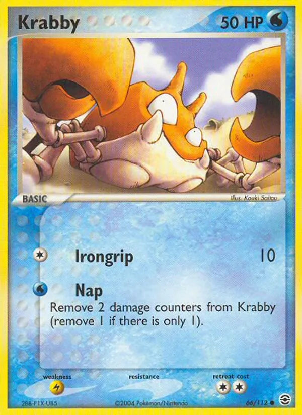 Krabby – EX Feuerrot & Blattgrün 66