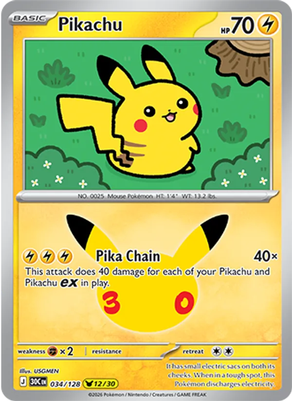 Pikachu – 30th Celebration 34