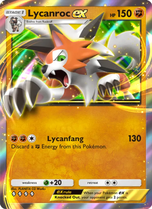 Lycanroc ex – Extradimensional Crisis 33