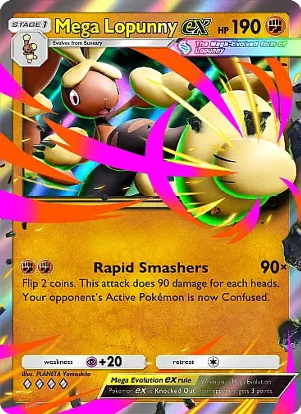 Mega Lopunny ex – Crimson Blaze 42