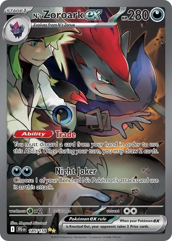 N's Zoroark ex – Journey Together 185