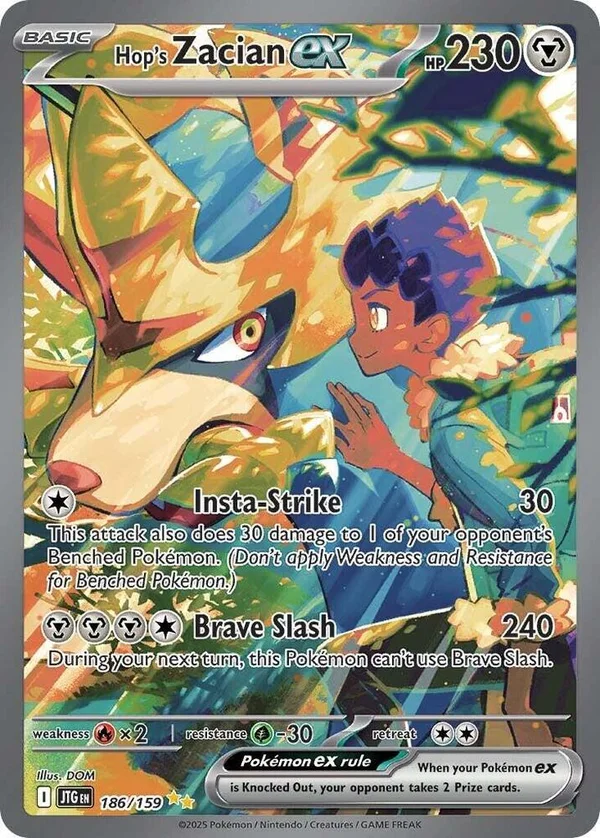 Hop's Zacian ex – Journey Together 186
