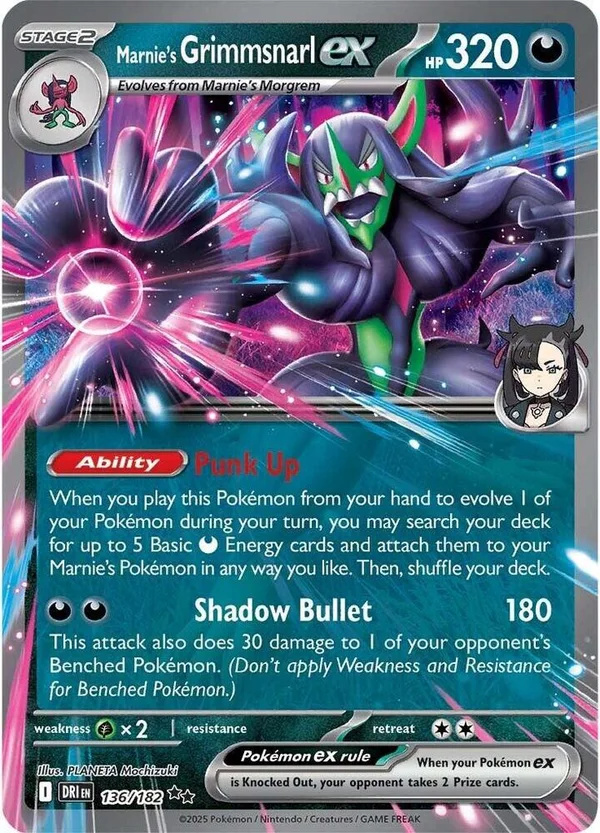 Marnie's Grimmsnarl ex – Destined Rivals 136