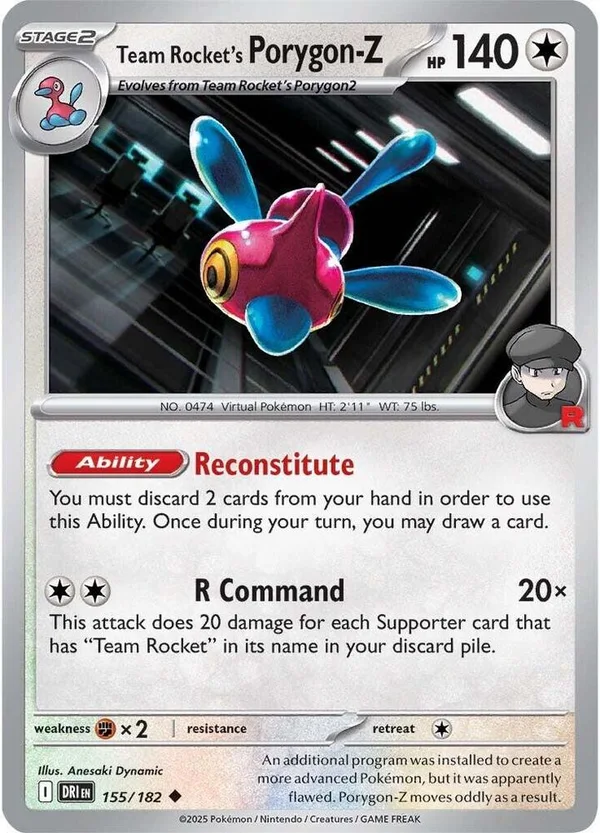 Team Rocket's Porygon-Z – Destined Rivals 155