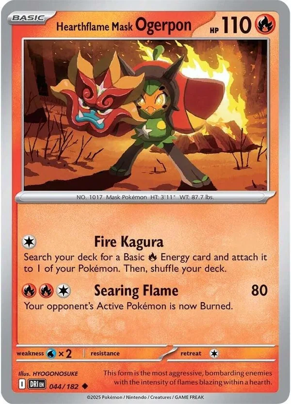 Hearthflame Mask Ogerpon – Destined Rivals 44