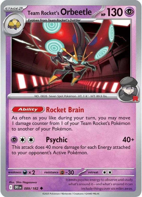 Team Rocket's Orbeetle – Destined Rivals 89