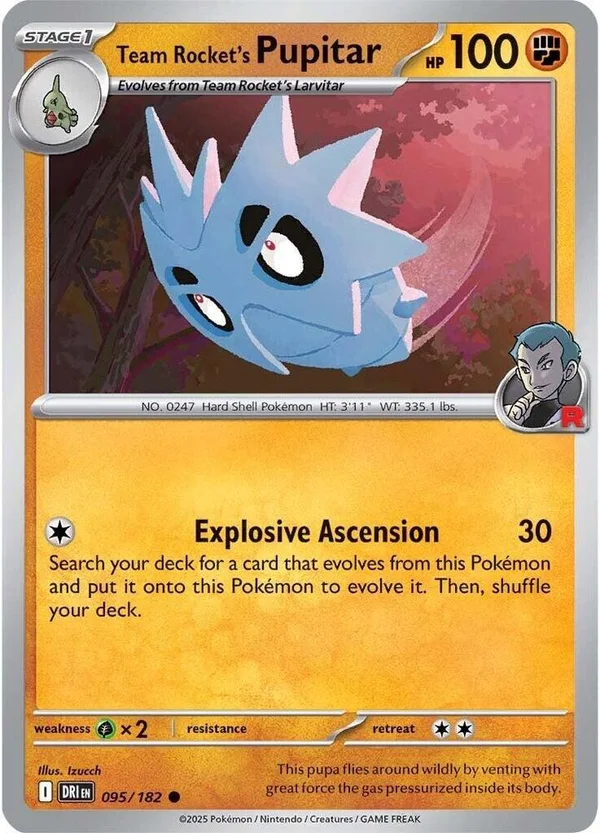 Team Rocket's Pupitar – Destined Rivals 95