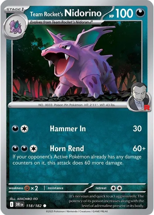 Team Rocket's Nidorino – Destined Rivals 118