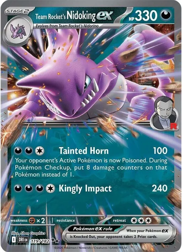Team Rocket's Nidoking ex – Destined Rivals 119