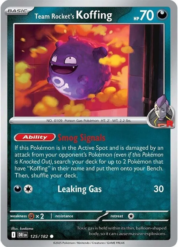 Team Rocket's Koffing – Destined Rivals 125
