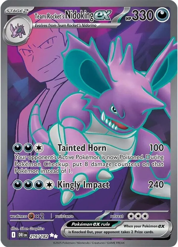 Team Rocket's Nidoking ex – Destined Rivals 216
