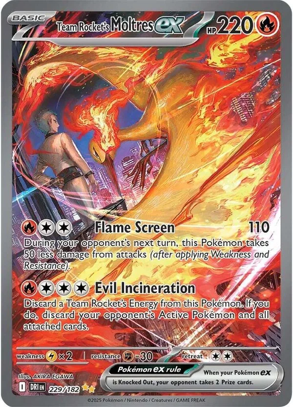 Team Rocket's Moltres ex – Destined Rivals 229
