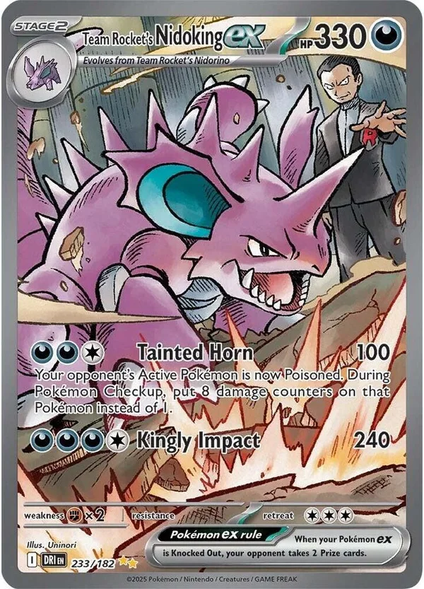 Team Rocket's Nidoking ex – Destined Rivals 233