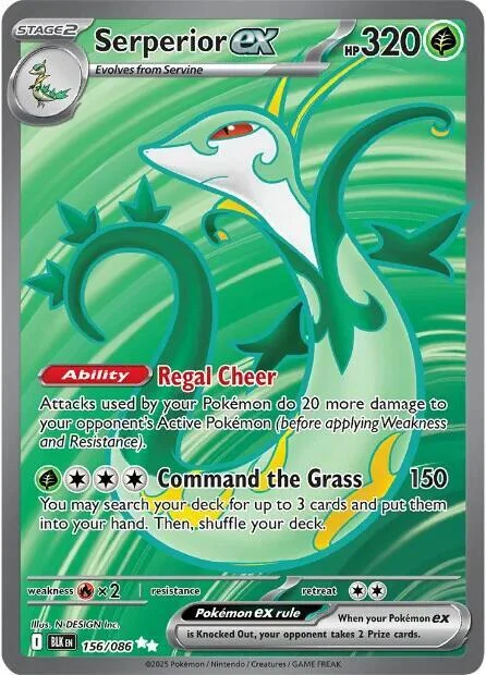 Serperior ex – Black Bolt 156