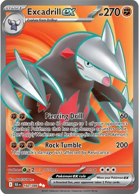 Excadrill ex – Black Bolt 160