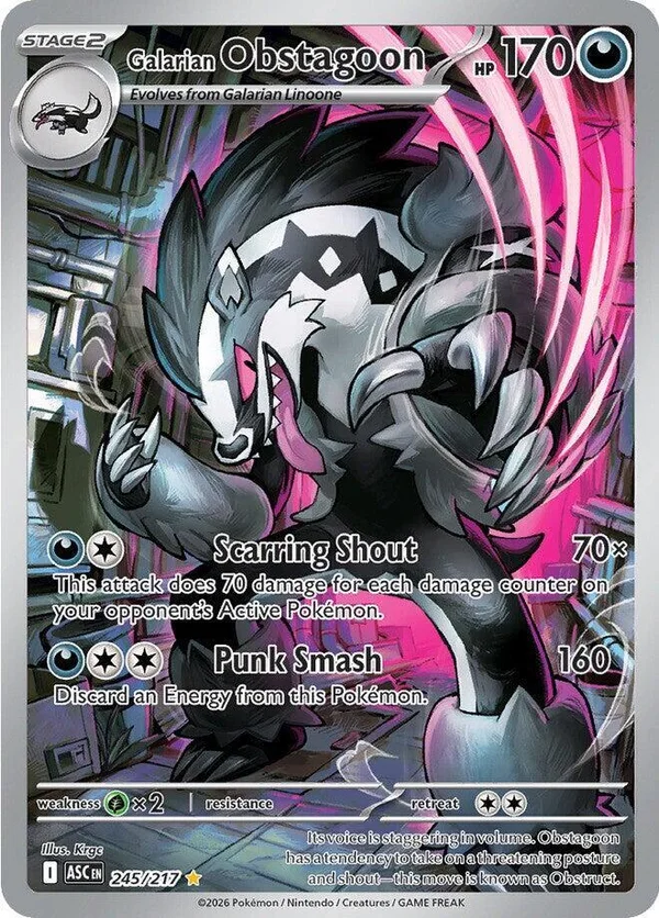 Galarian Obstagoon – Ascended Heroes 245