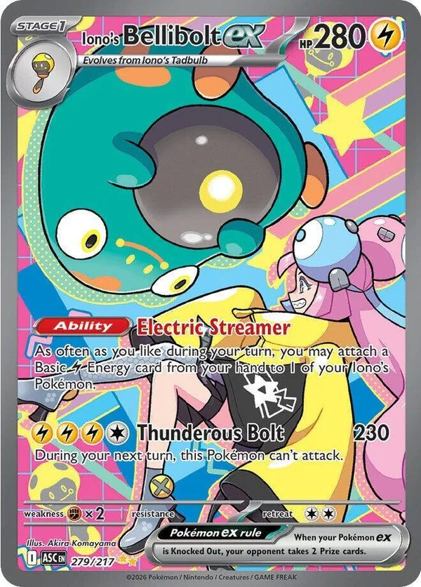 Iono's Bellibolt ex – Ascended Heroes 279